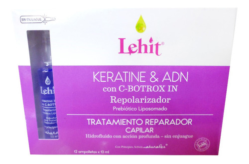 Lehit Keratine Y Adn Con C-botrox-in 12 Ampolletas 13ml