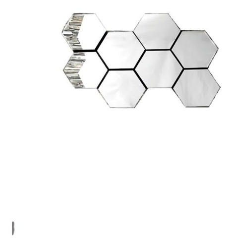 Imagen 2 de 6 de Espejo Panal - Plata Këssa Muebles.