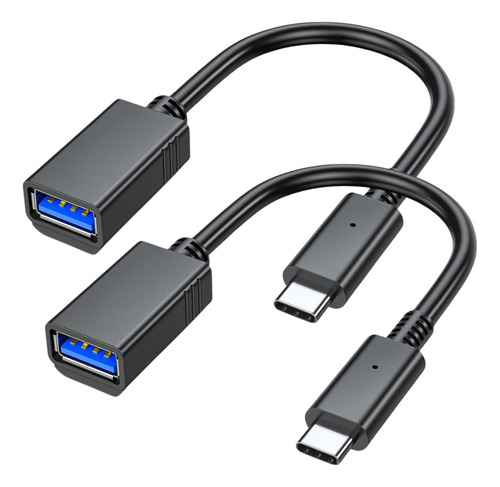 2 Cabo Adaptador Usb-c 3.0 P/ Usb 3.0 Otg Conector Pendrive