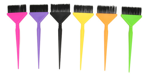Pincel Para Teñir El Cabello, 6 Unidades, Multicolor, Para T