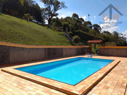 Linda Chácara Com Piscina, Campo De Futebol, Pomar, À Venda, 4000 M² Por R$ 950.000 - Estância Recreativa Presidente Kennedy - Santa Isabel/sp - Ch0021