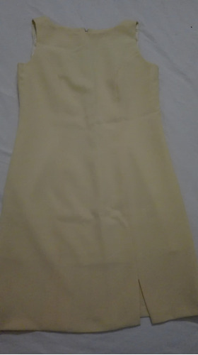 Vestido Cuello Bote Amarillo