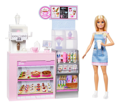 Barbie Profesiones Set De Juego Diversión En La Cafetería