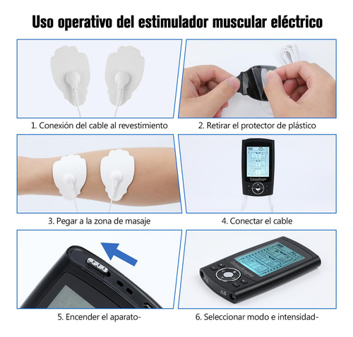 Tens Electroestimulador Muscular Electroterapia 36 Modos