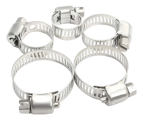 50 Abraçadeira Inox Gás Mangueira Jardim Cano Automotiva Cor Medida - 1/2 - 1.6cmx2.2cm