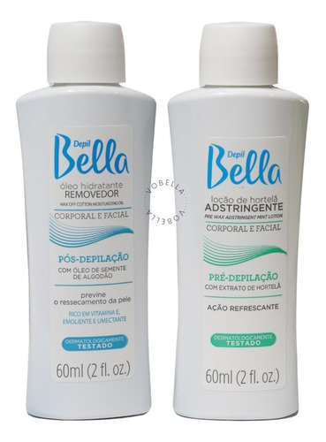 Kit Roll-on Depilação Pré Pós E Aquecedor Bivolt Depil Bella