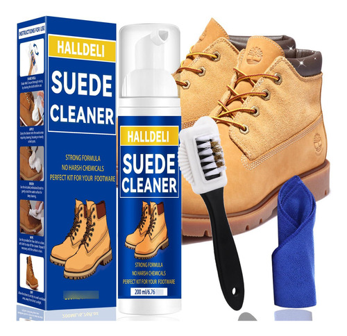 Kit Limpiador De Zapatos Con Cepillo Y Toalla Para Cuero Y L