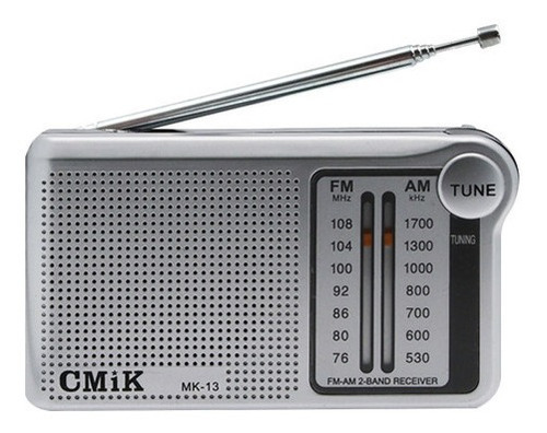 Radio Portatil Am/fm  Medidas: 12.1 X 3.3 X 7.0 Cm