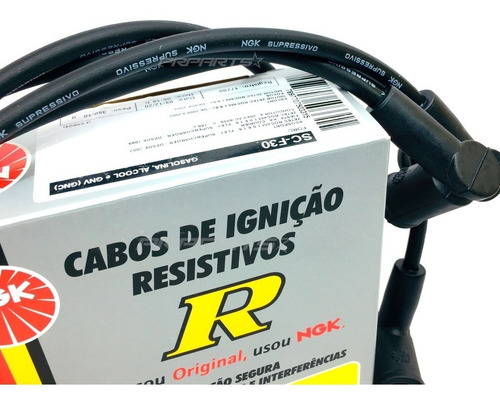 Imagem 3 de 6 de Jogo De Cabos De Velas Ngk Ford Fiesta 1.6 Zetec Rocam 2014