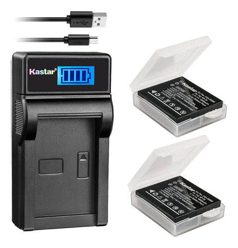 Batería De Cargador Usb Para Fnp-70 negro