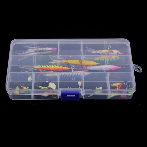 26 Piezas De Invierno Mini Pesca Con Señuelos Head Ganchos