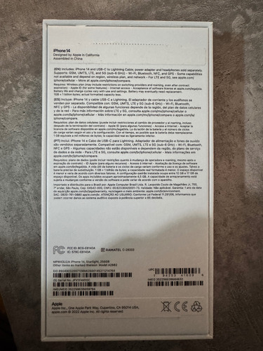 Apple Iphone 14 (256 Gb) - Blanco Estelar Blanco (Usado)