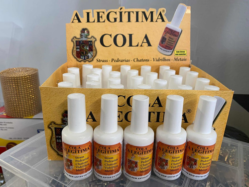 Kit 25 Colas A Legítima 20ml Bijuterias, Strass, Chatons