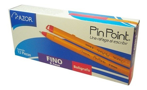 60 Boligrafo Azor Pin Point Punto Fino 0.7mm Lapicero 5cajas