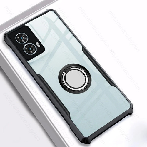 Capa Para Edge 50 Fusion Soft Clear Frame Ring+mica