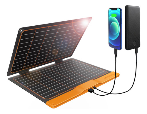 Cargador De Panel Solar Usb Pequeo De 20 W, 15 W, Usb-a, Pd2