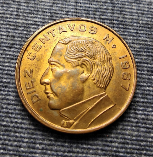 Moneda 10 Centavos Juárez 1967 Excelente Condicion. (Usado)