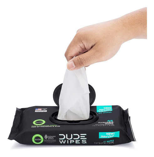48 X Dude Toallitas Húmedas Desechables Para Adulto