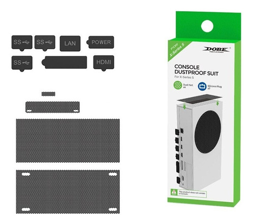 Kit Filtro Malla Tapón Anti Polvo Para Xbox Series S