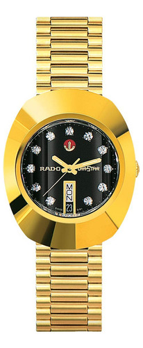 Rado Reloj Automtico Original Diastar Para Hombre, Oro, Dias