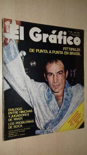 El Grafico Nº 2784 13/02/73 Boca Huracan Nene Guidi Monzon