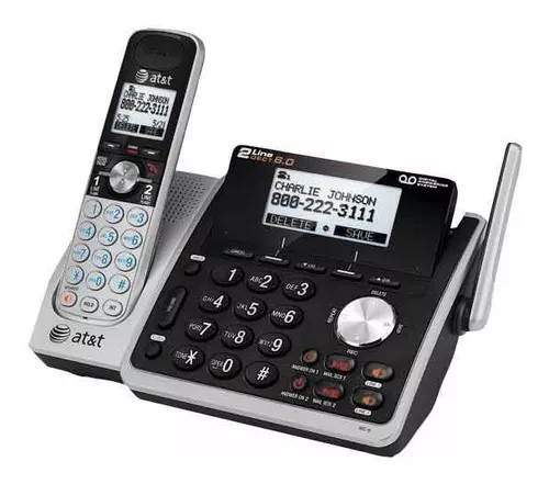 Teléfono inalámbrico DECT 6.0 con 2 extensiones, en Venta