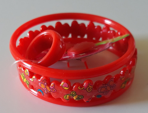 Atacado Revenda 12 Pacote Com Pulseira Brinco Anel Infantil