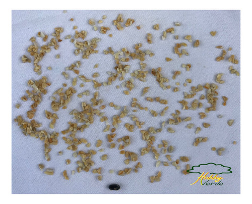 Imagem 4 de 7 de Granitina Ouro Pedrisco Para Aquários E Terrários Nº00 500g