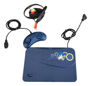 Console Sega Master System Evolution Sonic Tec Toy Controle Semi-novo Funcionandol+garantia Azul