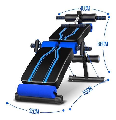 Banco De Pesas Ajustable Y Plegable Para Entrenamiento De