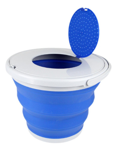 Cubo De Climinación De Cubo Plaplable Con Suministro Azul