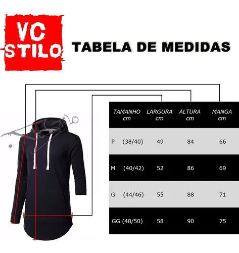 Blusa moletom best sale longline