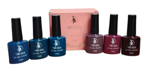 Mussa Colección De 6 Esmaltes De Gel Uv  Invierno 