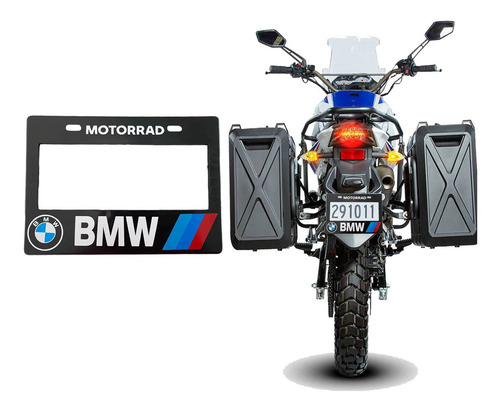Marco Portaplacas Bmw Moto Universal Ancho