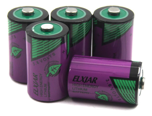 Coonyard Paquete De 5 Baterias De Litio De 3.6 V 1100 Mah Tl