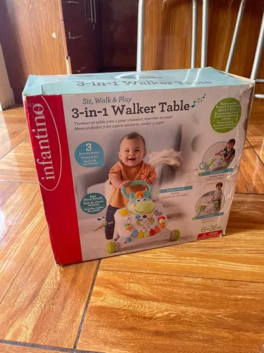 Correpasillos Bebe Infantino 3 En 1 Walker Table Interactivo