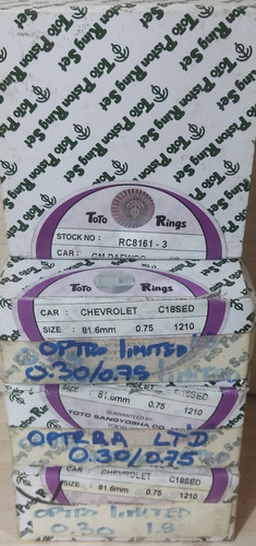 Anillos Chevrolet Optra Ltd Tapa Negra 0.30/ 0.75