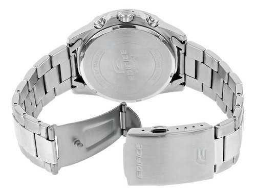 Reloj Casio Edifice Efv-570d Crono 100m Hombre Liniers Malla Plateado