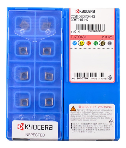 Inserto Giratorio Ccmt060204-hq Pr1125 100% Original, 10 Uni