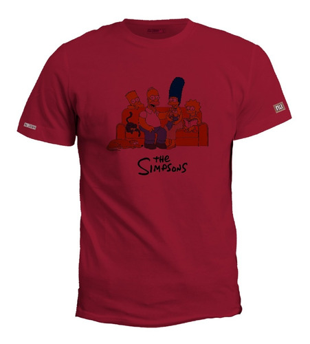 Camiseta Estampada Los Simpson Familia Sofa Bart Homero Irk