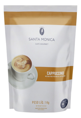 Cappuccino Solúvel Santa Monica Pouch 1kg