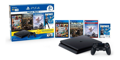 Playstation 4 1tb Slim Mega Pack 6 Oficial 4 Juegos Plus