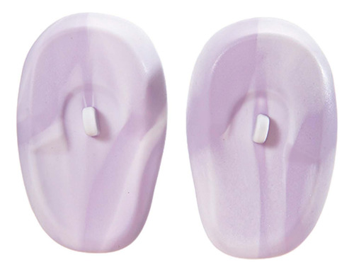 2 Protetores De Orelha De Silicone Para Violeta Claro