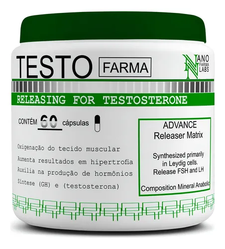 comprar Testo Farma Pré Hormonal Com Fórmula Exclusiva - 2800mg Releasing Gh - Nfls 60 cápsulas