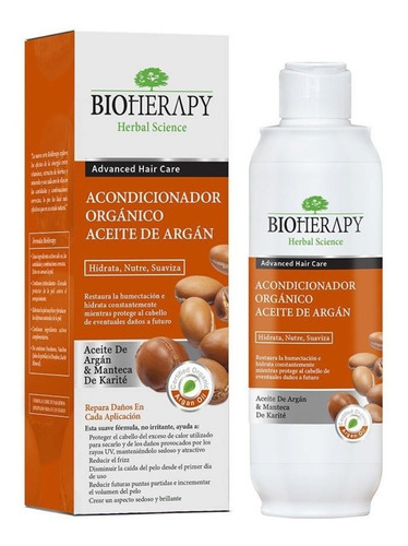 Acondicionador Organico Con Aceite De Argan Bioherapy
