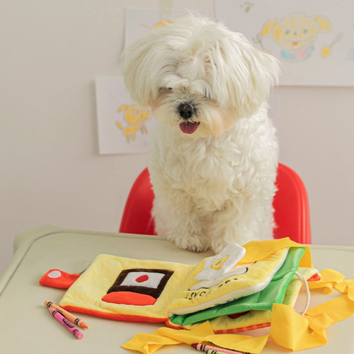 Libro De Peluche Interactivo Para Mascotas, Bonito Regalo Pa