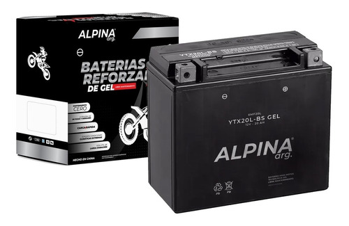 Bateria Alpina Ytx20l-bs Gel Harley Softail Skyrich C