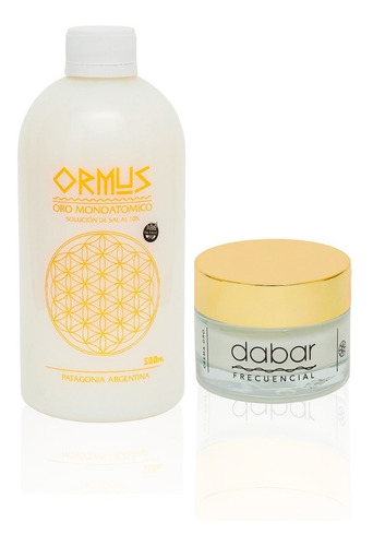 Combo 1 Ormus 500ml + Crema De Oro 50ml Dabar Frecuencial