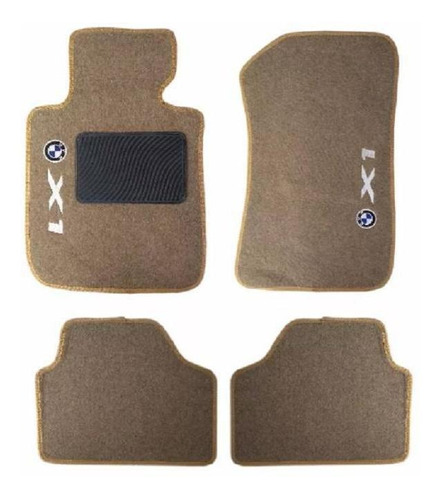 Kit Tapete Carpete Para Bmw X1 2010 Até 2014 Caramelo