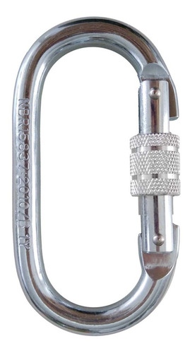 Mosquetão Aço Oval Rosca 25kn Celpan